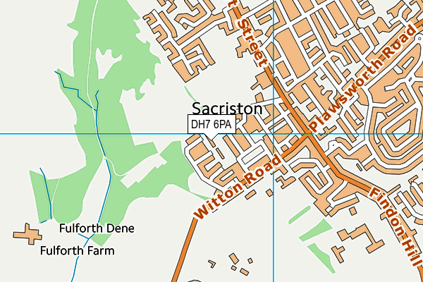 DH7 6PA map - OS VectorMap District (Ordnance Survey)