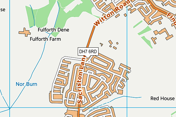 DH7 6RD map - OS VectorMap District (Ordnance Survey)