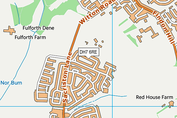 DH7 6RE map - OS VectorMap District (Ordnance Survey)