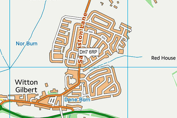 DH7 6RP map - OS VectorMap District (Ordnance Survey)