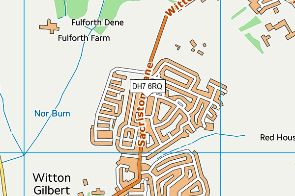 DH7 6RQ map - OS VectorMap District (Ordnance Survey)