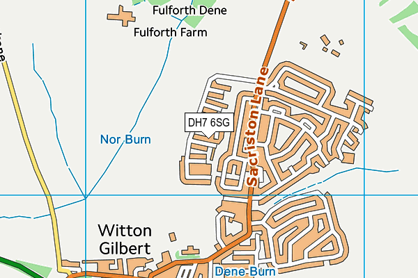 DH7 6SG map - OS VectorMap District (Ordnance Survey)