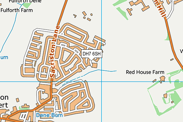 DH7 6SH map - OS VectorMap District (Ordnance Survey)