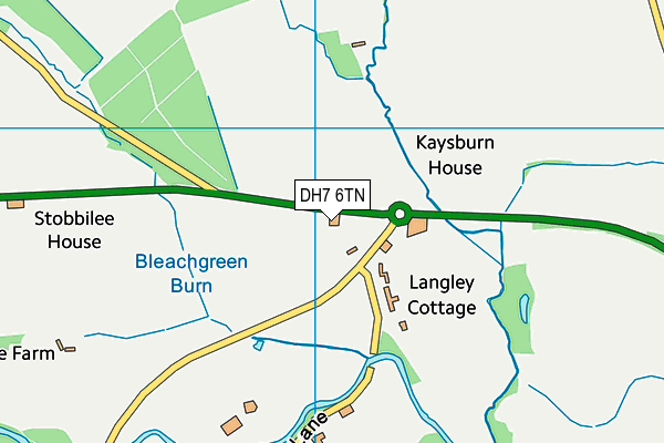 DH7 6TN map - OS VectorMap District (Ordnance Survey)