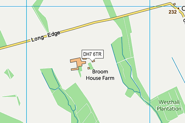 DH7 6TR map - OS VectorMap District (Ordnance Survey)
