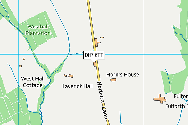 DH7 6TT map - OS VectorMap District (Ordnance Survey)