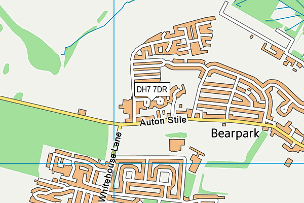 DH7 7DR map - OS VectorMap District (Ordnance Survey)
