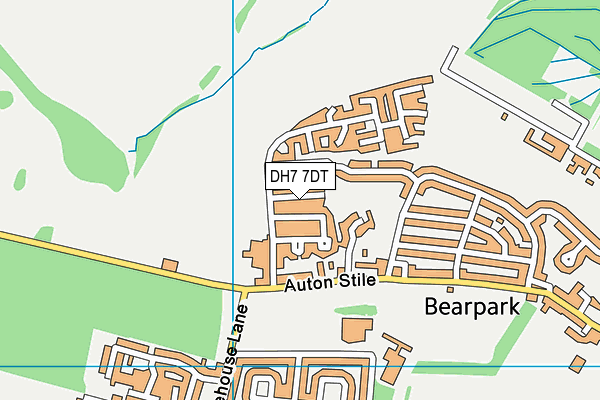 DH7 7DT map - OS VectorMap District (Ordnance Survey)
