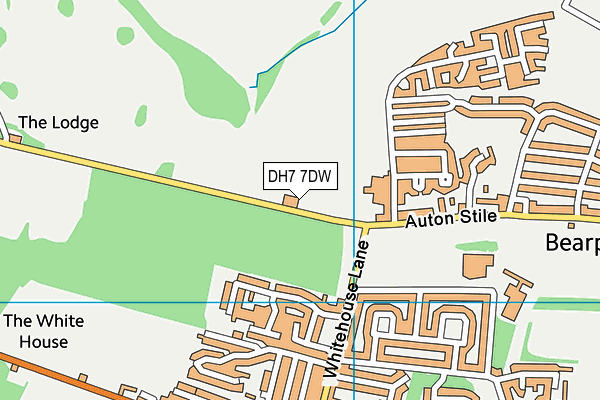 DH7 7DW map - OS VectorMap District (Ordnance Survey)