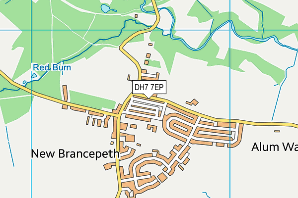 DH7 7EP map - OS VectorMap District (Ordnance Survey)