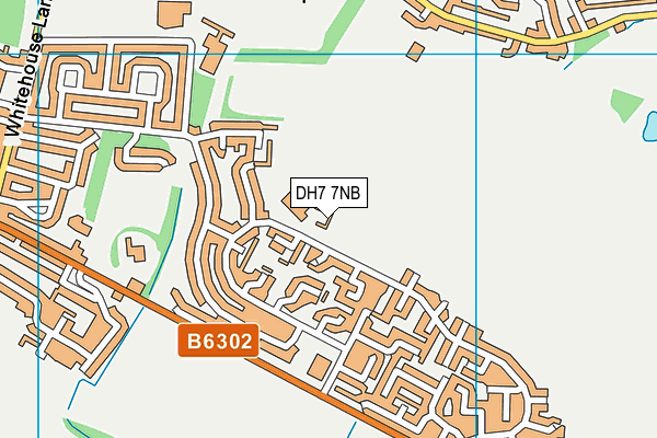 DH7 7NB map - OS VectorMap District (Ordnance Survey)