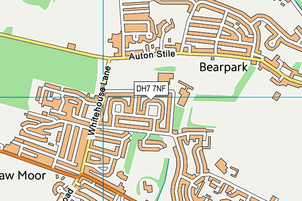 DH7 7NF map - OS VectorMap District (Ordnance Survey)