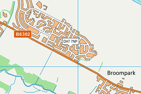 DH7 7NP map - OS VectorMap District (Ordnance Survey)
