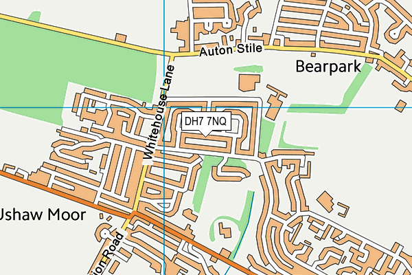 DH7 7NQ map - OS VectorMap District (Ordnance Survey)