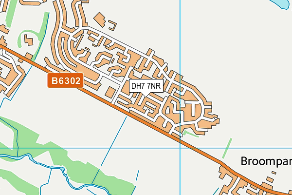 DH7 7NR map - OS VectorMap District (Ordnance Survey)