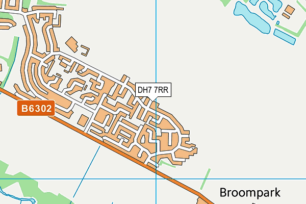 DH7 7RR map - OS VectorMap District (Ordnance Survey)