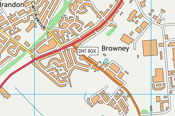 Addison Park map (DH7 8GX) - OS VectorMap District (Ordnance Survey)
