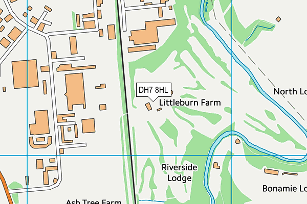 Durham City Golf Club map (DH7 8HL) - OS VectorMap District (Ordnance Survey)
