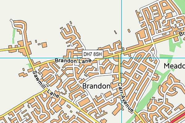 Map of RAINBOW FINANCIAL SERVICES (DURHAM) LIMITED at district scale