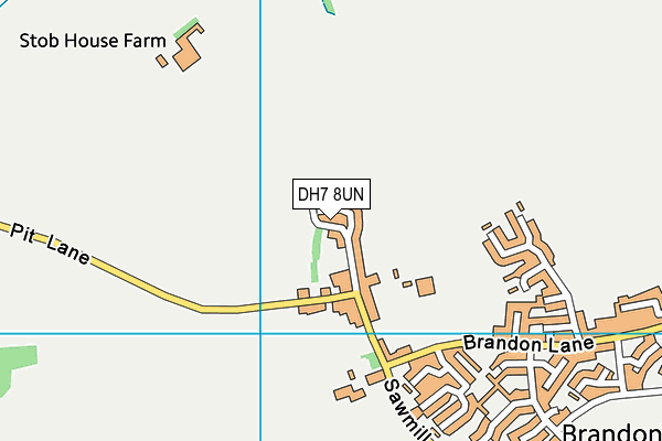 DH7 8UN map - OS VectorMap District (Ordnance Survey)