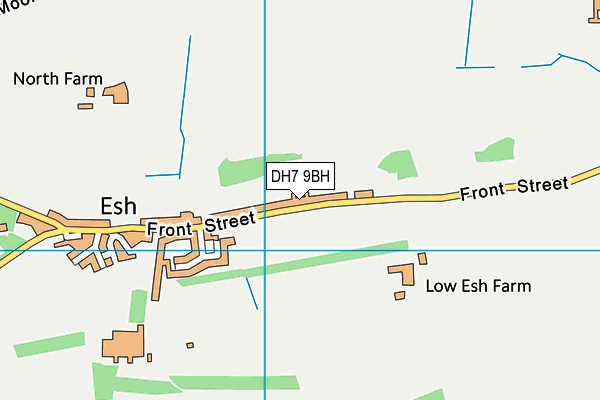 DH7 9BH map - OS VectorMap District (Ordnance Survey)