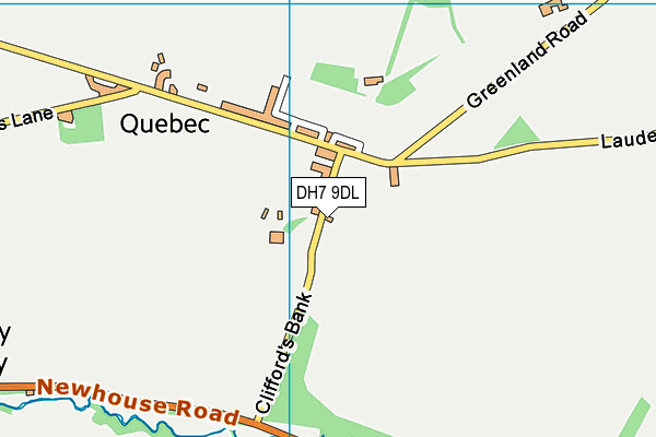 DH7 9DL map - OS VectorMap District (Ordnance Survey)