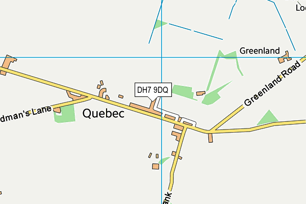DH7 9DQ map - OS VectorMap District (Ordnance Survey)