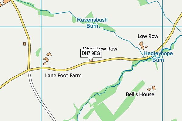 DH7 9EG map - OS VectorMap District (Ordnance Survey)