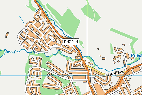 DH7 9LH map - OS VectorMap District (Ordnance Survey)