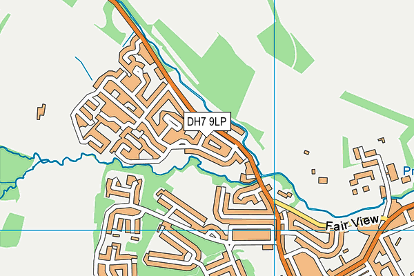 DH7 9LP map - OS VectorMap District (Ordnance Survey)
