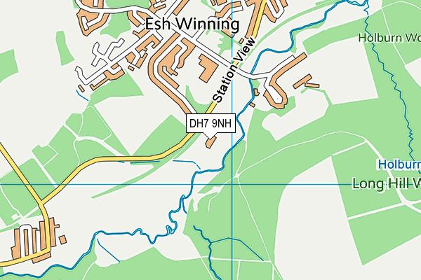 DH7 9NH map - OS VectorMap District (Ordnance Survey)