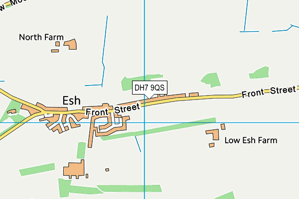 DH7 9QS map - OS VectorMap District (Ordnance Survey)