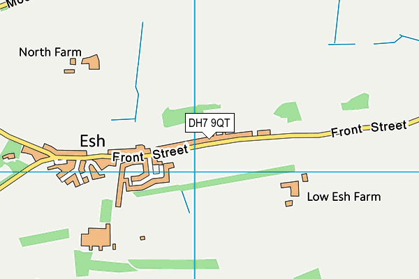 DH7 9QT map - OS VectorMap District (Ordnance Survey)