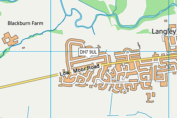 DH7 9UL map - OS VectorMap District (Ordnance Survey)
