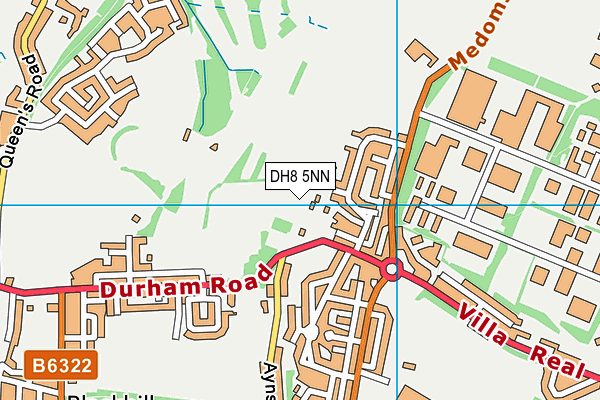 DH8 5NN map - OS VectorMap District (Ordnance Survey)