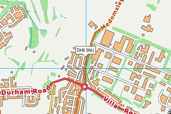 DH8 5NU map - OS VectorMap District (Ordnance Survey)