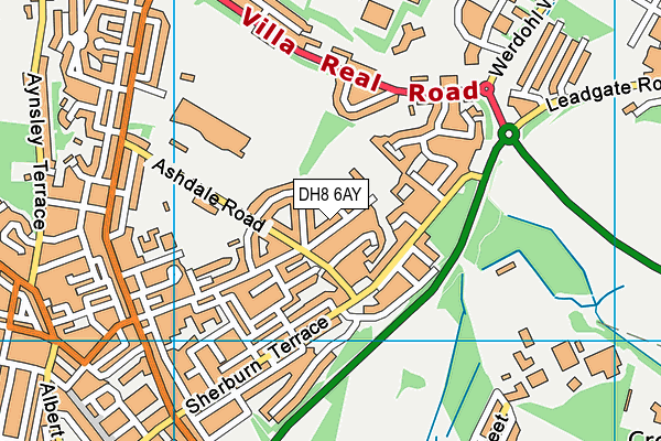 Beechdale Nursery School map (DH8 6AY) - OS VectorMap District (Ordnance Survey)