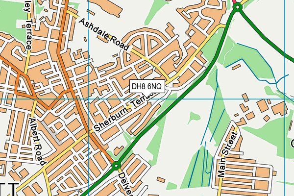 DH8 6NQ map - OS VectorMap District (Ordnance Survey)