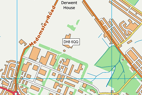 DH8 6QQ map - OS VectorMap District (Ordnance Survey)