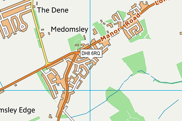 DH8 6RQ map - OS VectorMap District (Ordnance Survey)