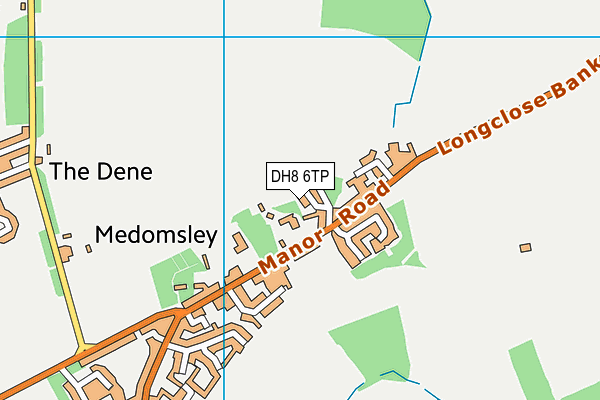 DH8 6TP map - OS VectorMap District (Ordnance Survey)