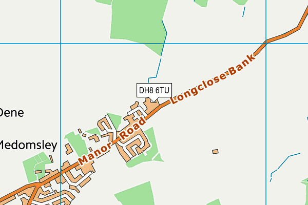 DH8 6TU map - OS VectorMap District (Ordnance Survey)