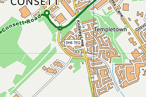 DH8 7EQ map - OS VectorMap District (Ordnance Survey)