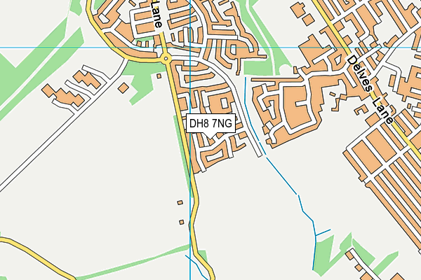 DH8 7NG map - OS VectorMap District (Ordnance Survey)