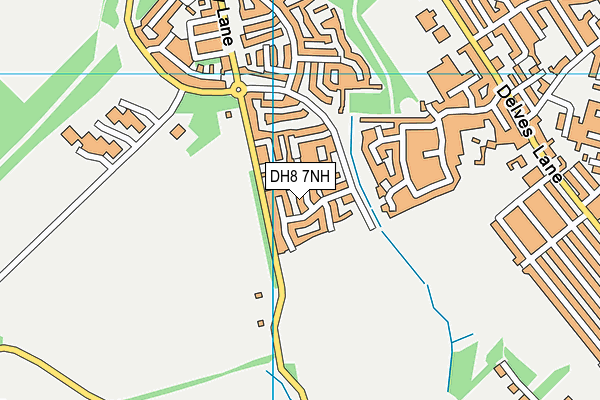 DH8 7NH map - OS VectorMap District (Ordnance Survey)