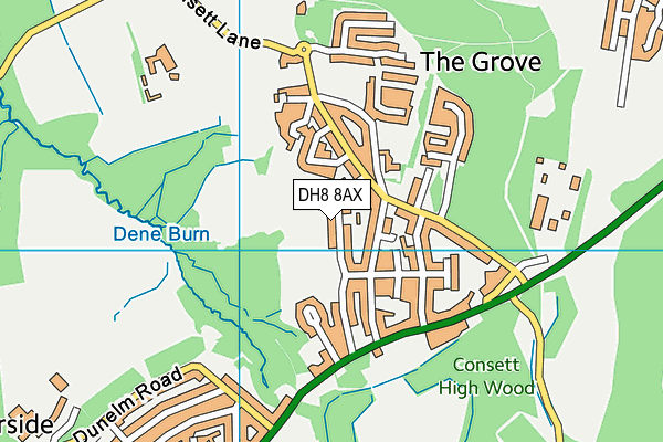 St Pius Xth Catholic Primary School, Consett map (DH8 8AX) - OS VectorMap District (Ordnance Survey)