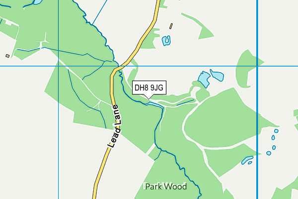 DH8 9JG map - OS VectorMap District (Ordnance Survey)