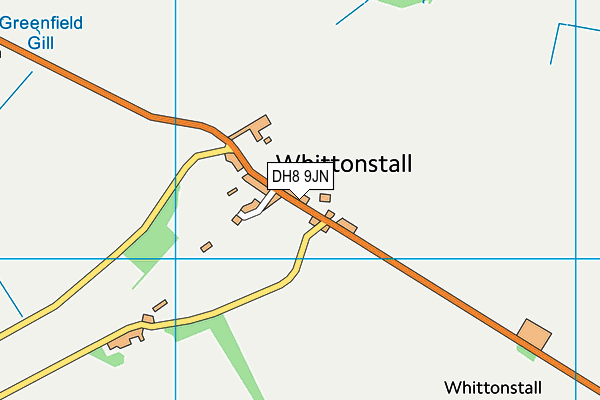 Whittonstall First School map (DH8 9JN) - OS VectorMap District (Ordnance Survey)