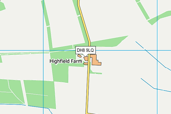 DH8 9LQ map - OS VectorMap District (Ordnance Survey)