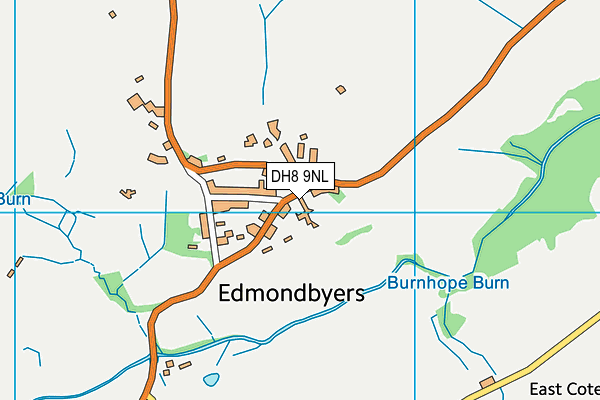 DH8 9NL map - OS VectorMap District (Ordnance Survey)